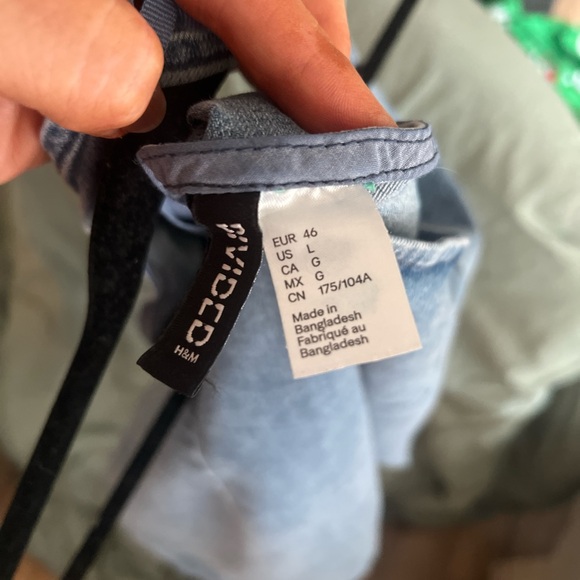 H&M Light Blue Backless Halter Dress - Picture 2 of 2